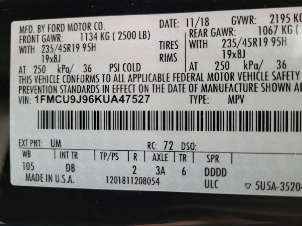 2019 Ford Escape Titanium