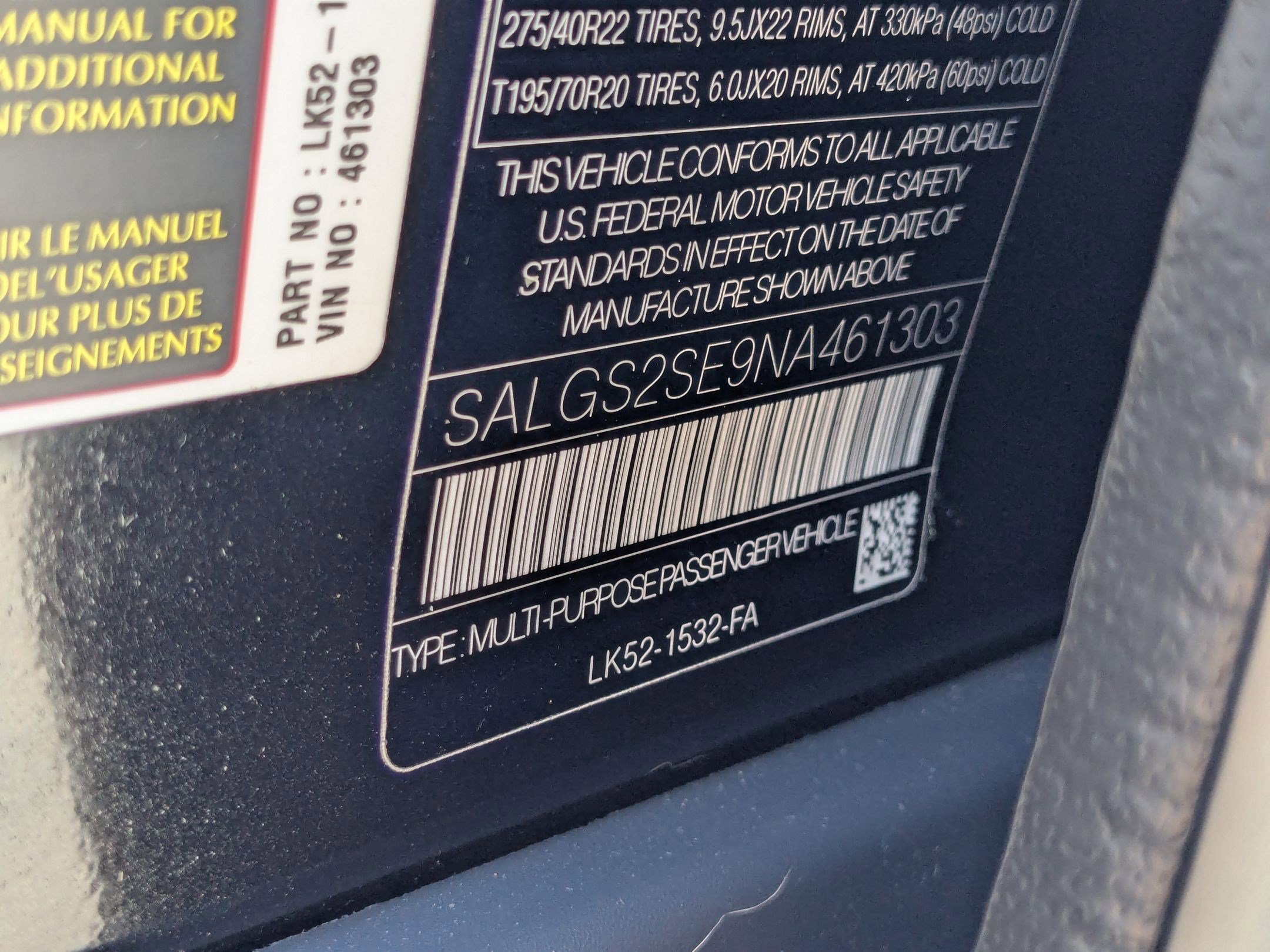 2022 Land Rover Range Rover Westminster Edition