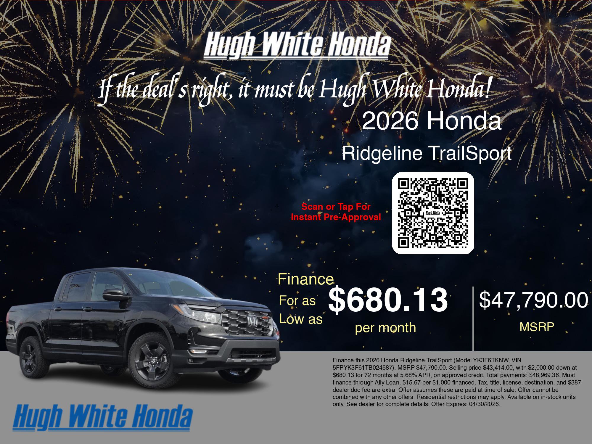 2026 Honda Ridgeline TrailSport