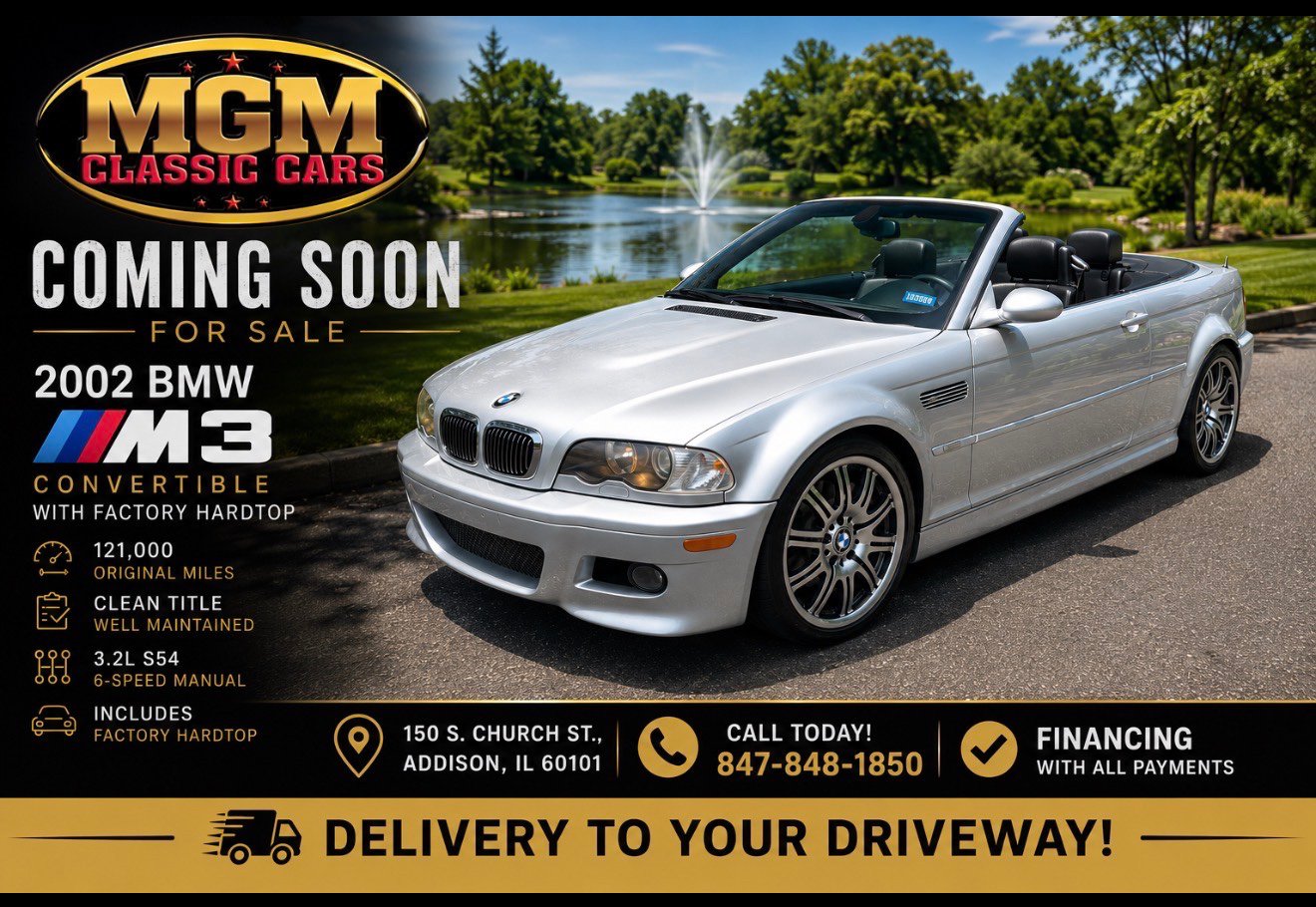 Used 2002 BMW M3 Convertible