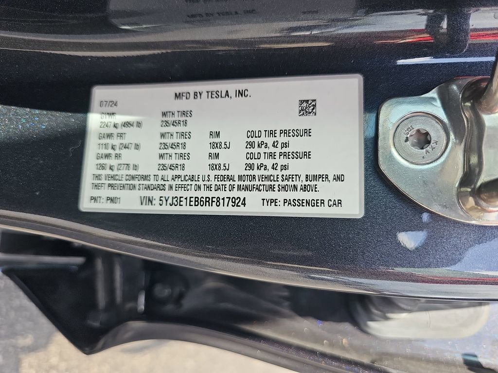 2024 Tesla Model 3 Long Range