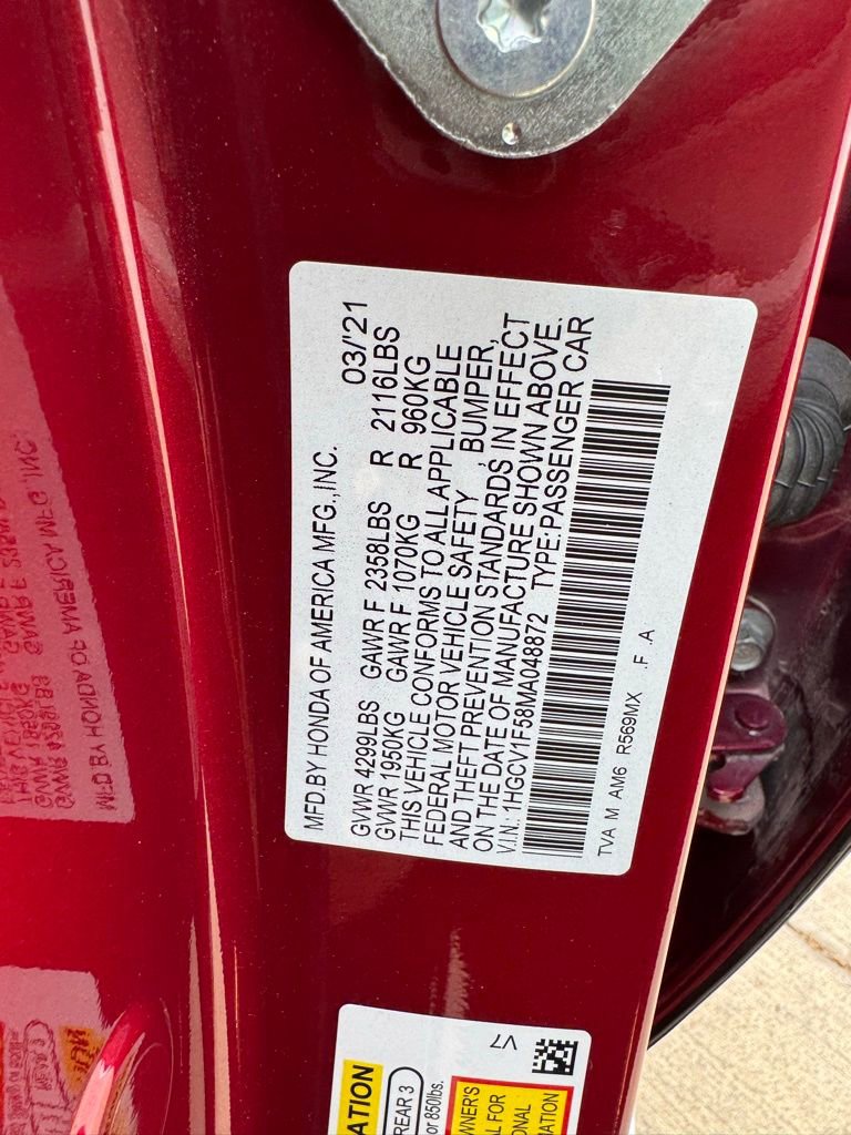 2021 Honda Accord EX-L