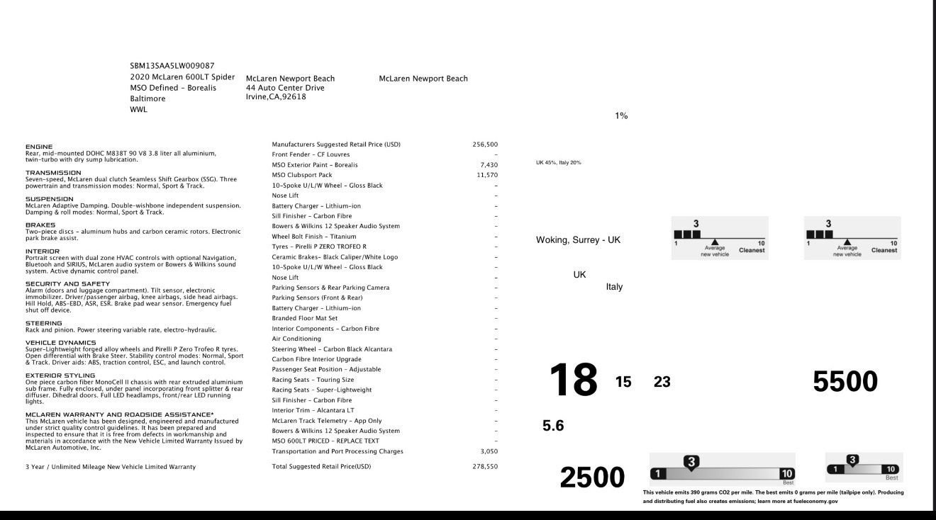 Used 2020 McLaren 600LT Spider photo 41