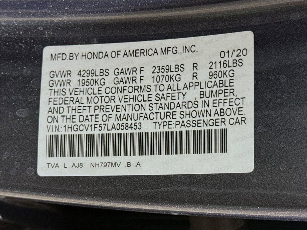 2020 Honda Accord EX-L