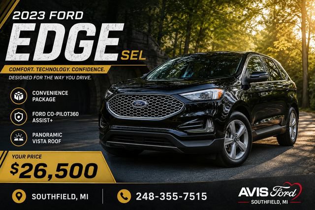 Certified 2023 Ford Edge SEL w/ Convenience Package