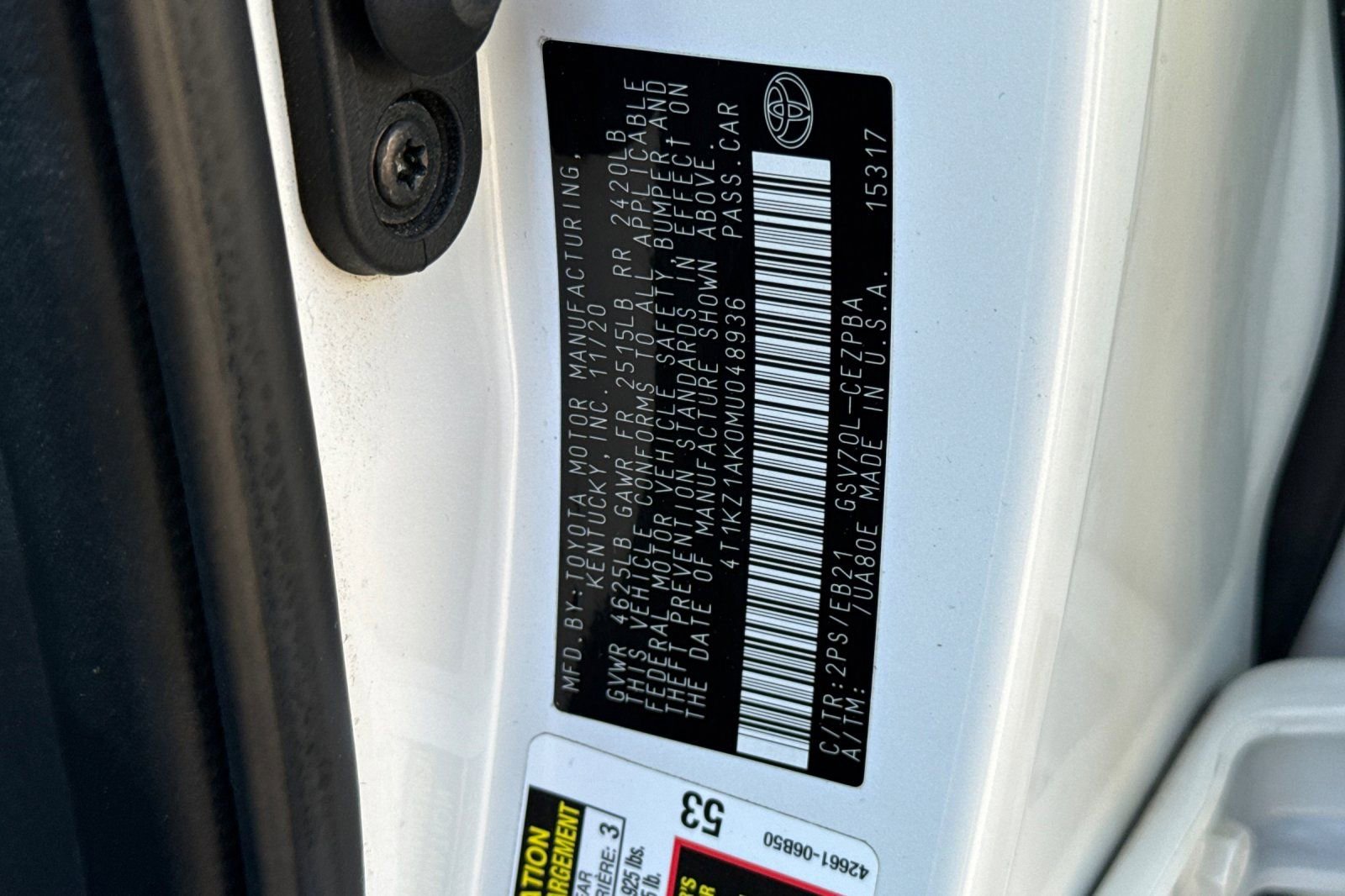 2021 Toyota Camry TRD