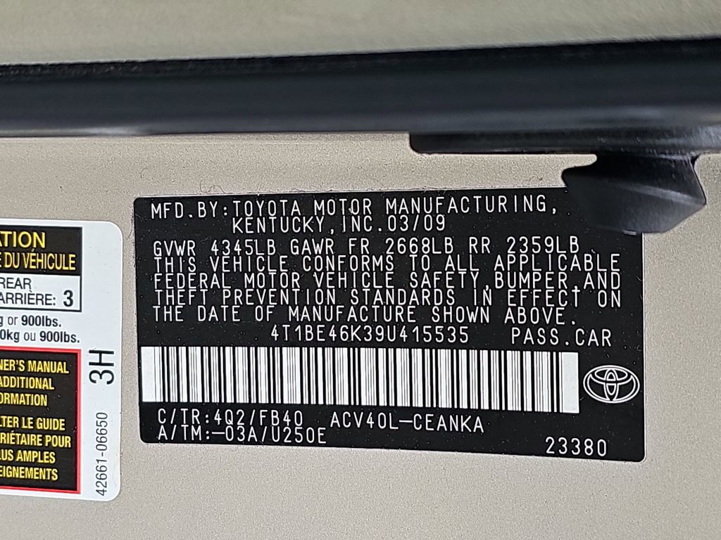 2009 Toyota Camry LE