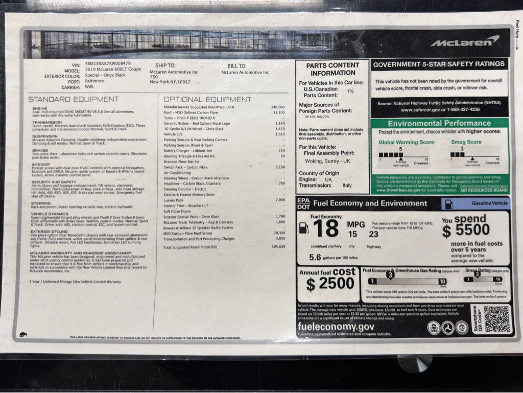 Used 2019 McLaren 600LT photo 49