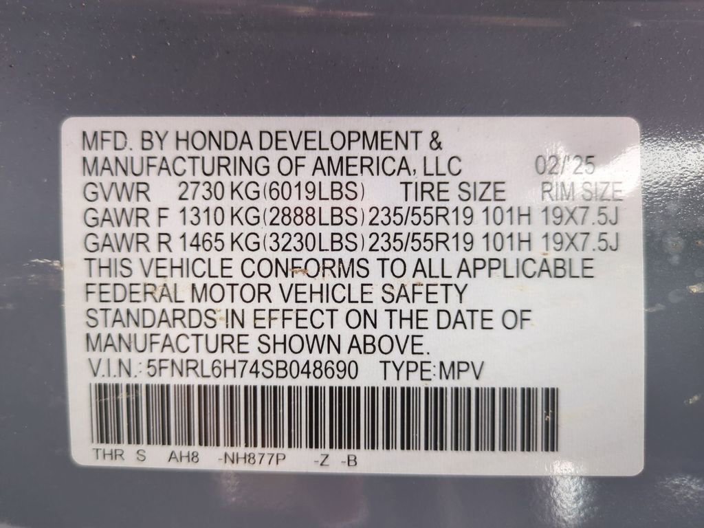 2025 Honda Odyssey Sport-L