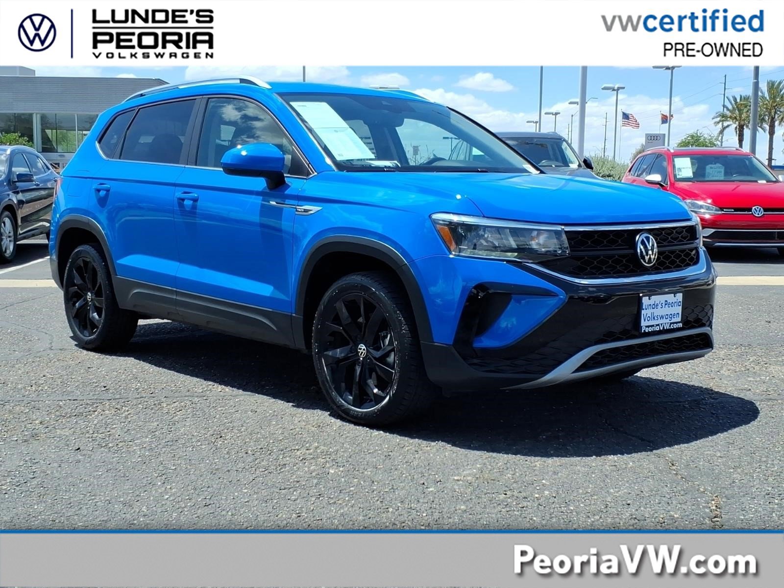 Certified 2023 Volkswagen Taos SE w/ Black Wheel Package