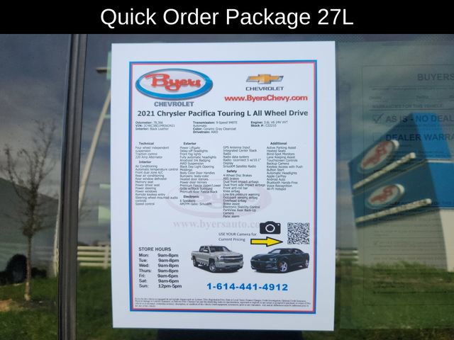 2021 Chrysler Pacifica Touring-L