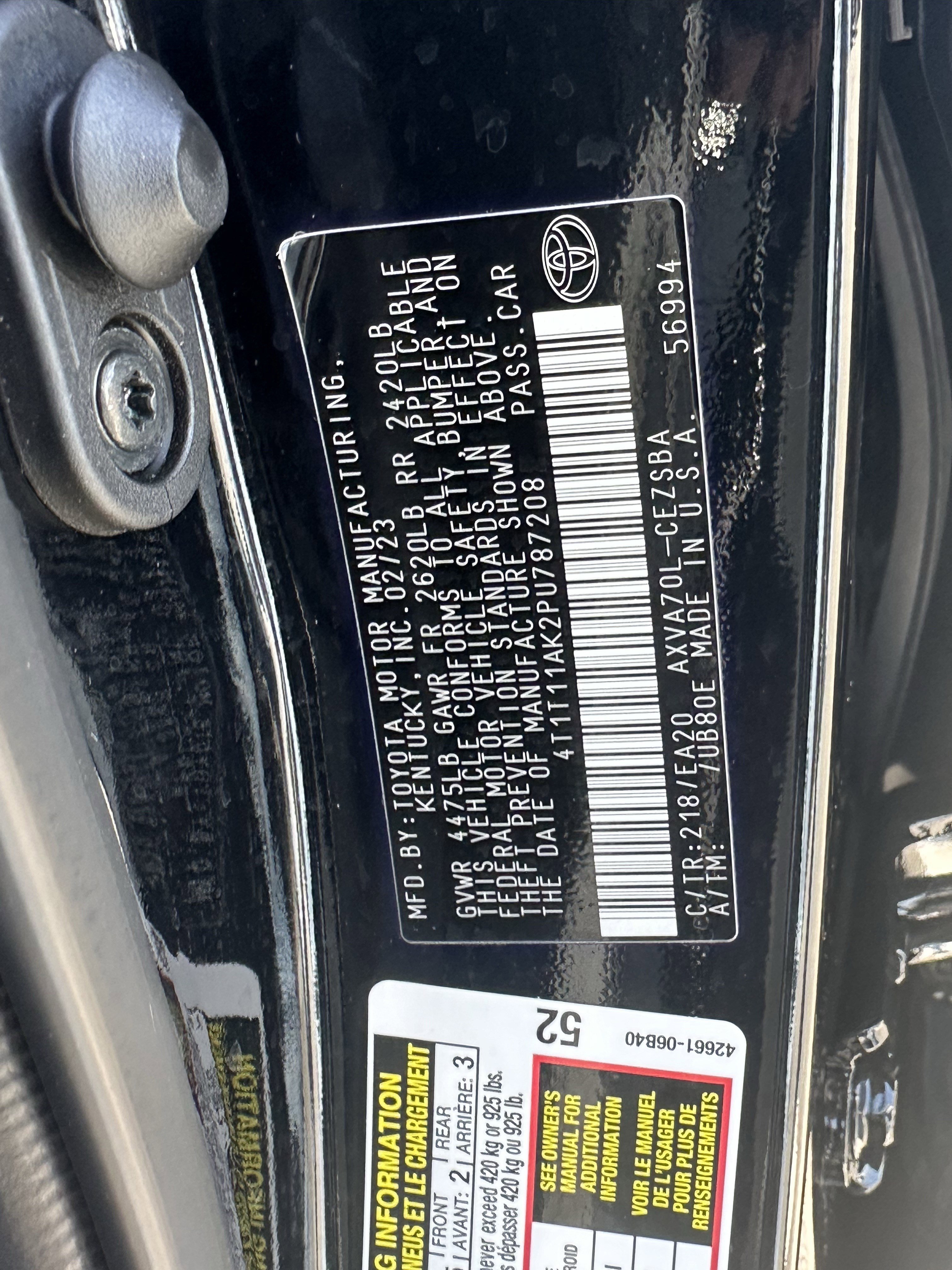 2023 Toyota Camry SE