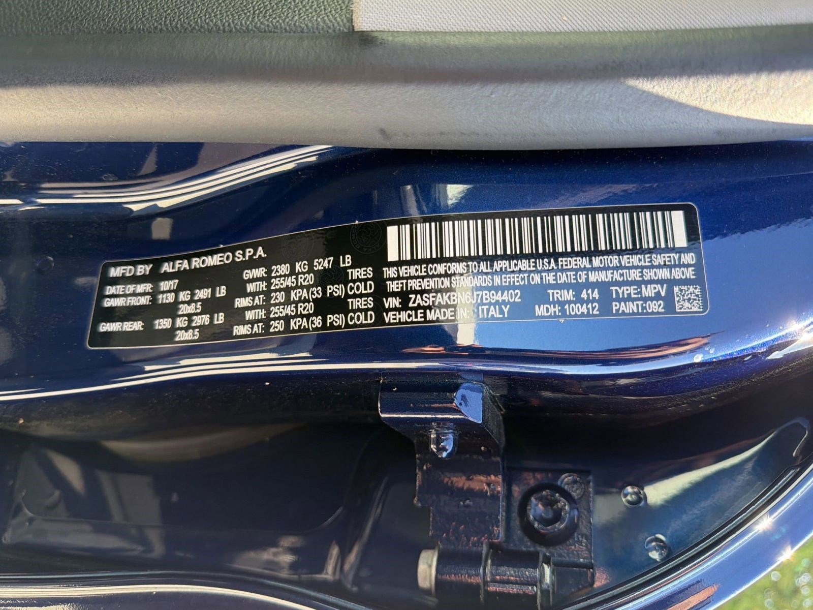 2018 Alfa Romeo Stelvio Ti