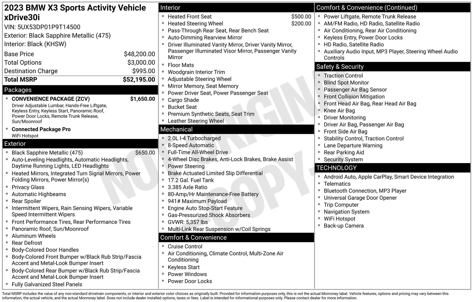 2023 BMW X3 xDrive30i