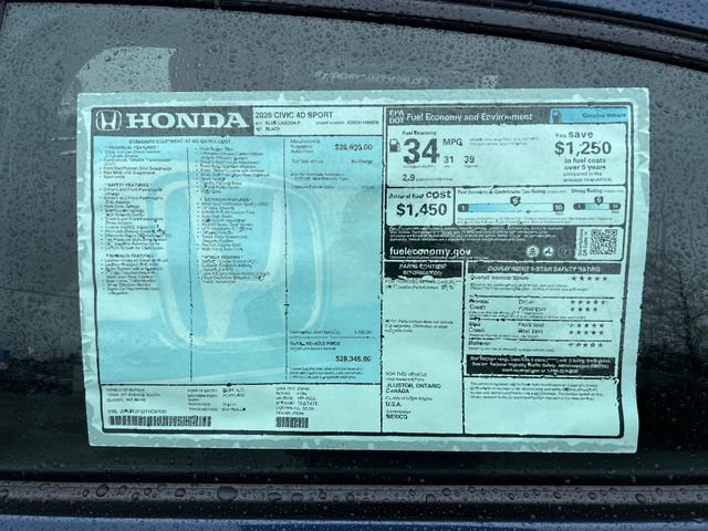 2026 Honda Civic Sport