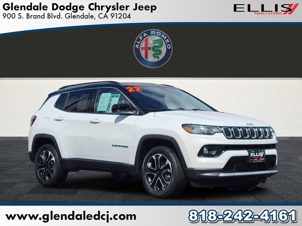 Used 2022 Jeep Compass Limited w/ Sun and Sound Group