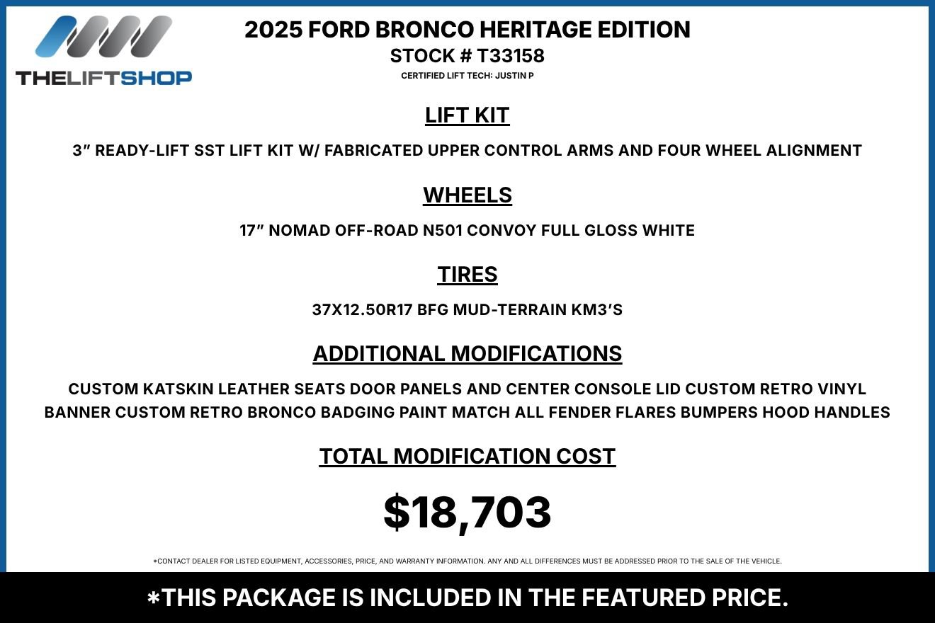 Used 2025 Ford Bronco Heritage Edition