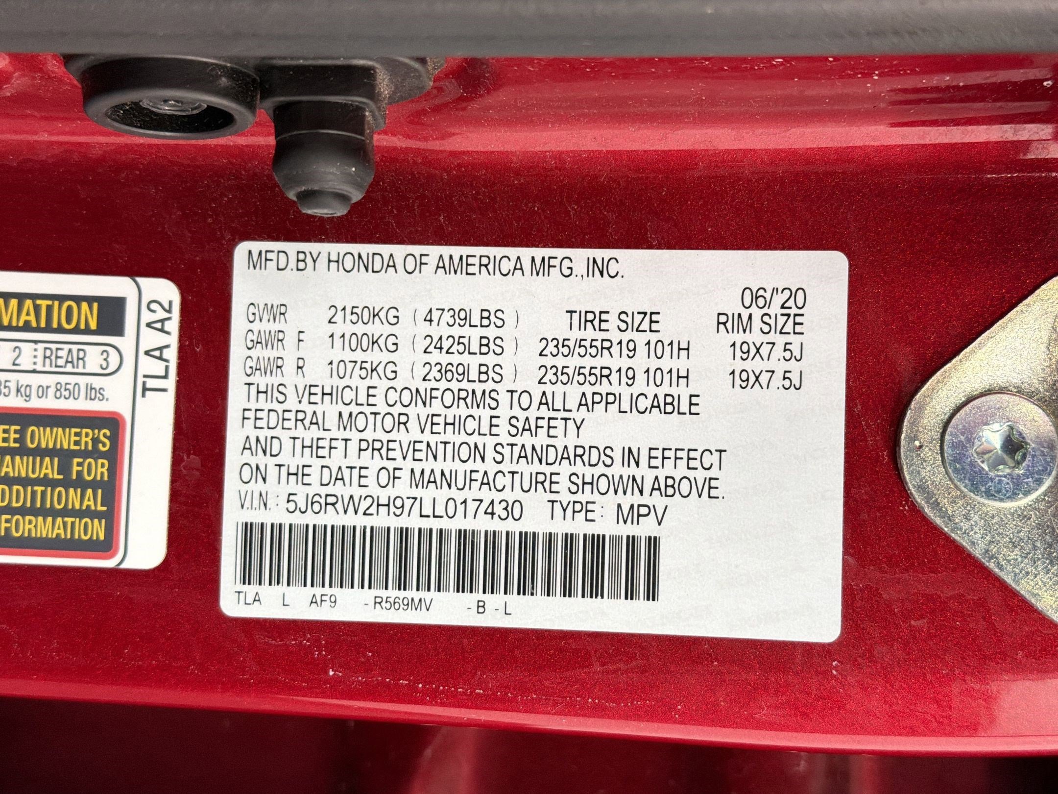 2020 Honda CR-V Touring