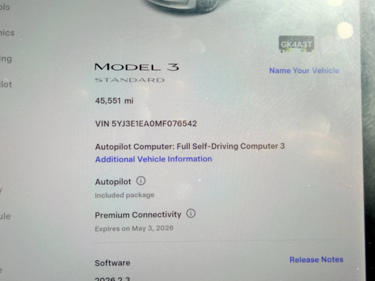 2021 Tesla Model 3 Standard Range Plus