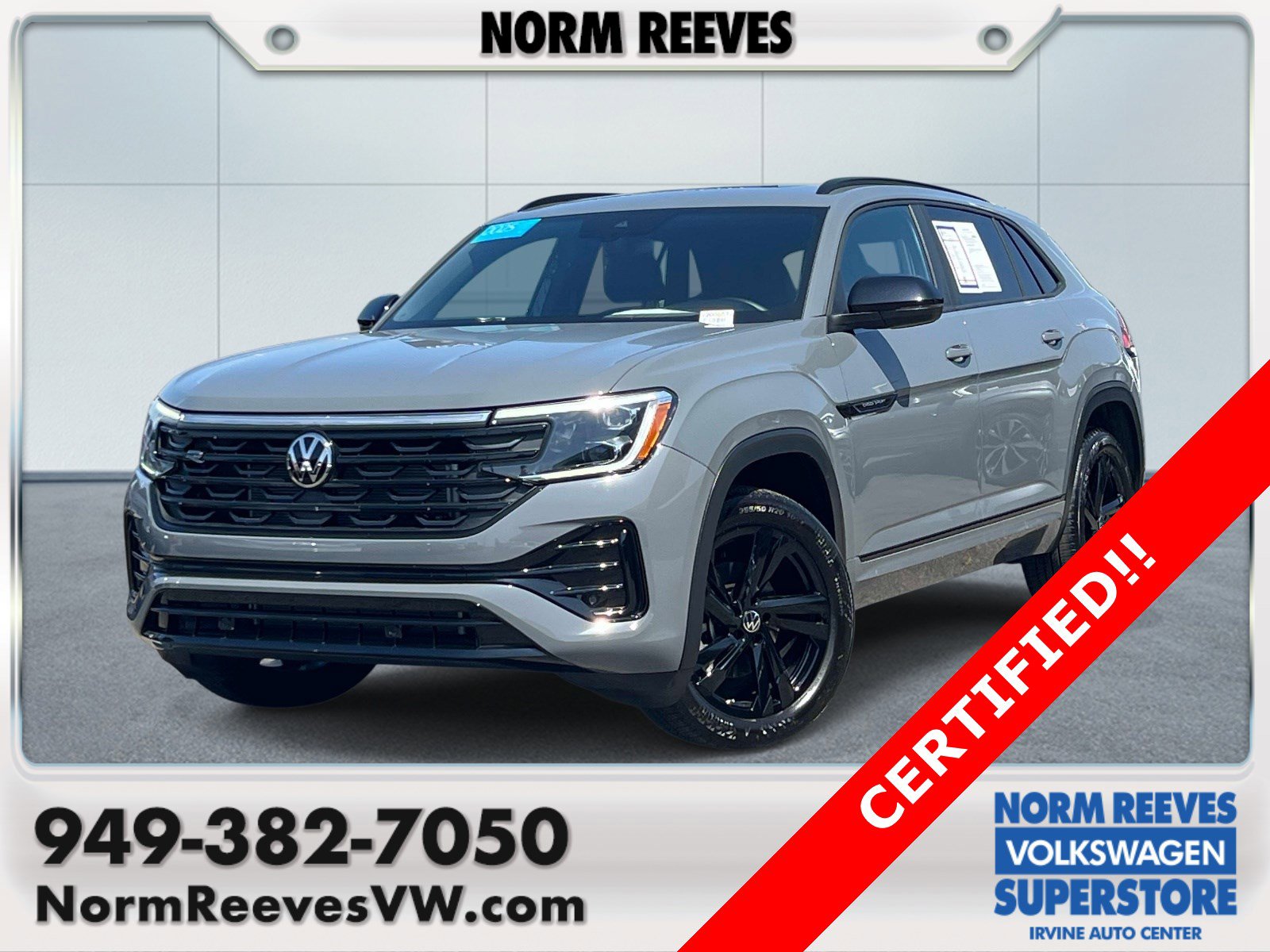 Certified 2025 Volkswagen Atlas Cross Sport SEL R-Line