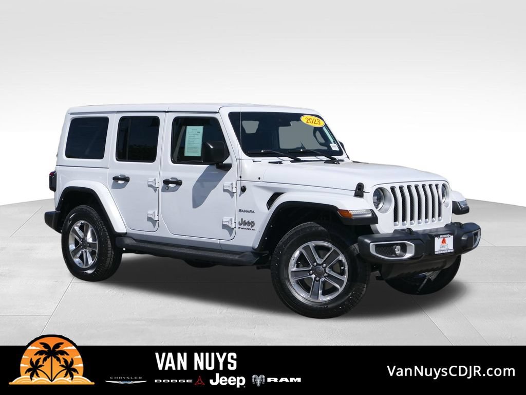 Used 2023 Jeep Wrangler Unlimited Sahara w/ LED Lighting Group