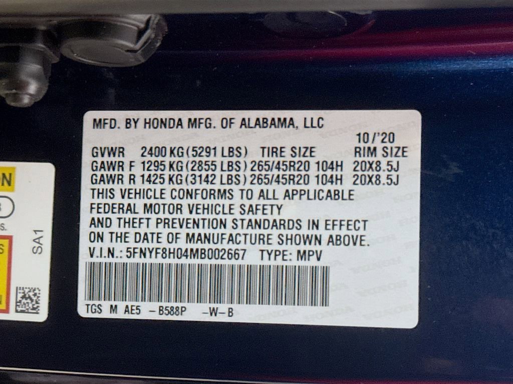 2021 Honda Passport Elite