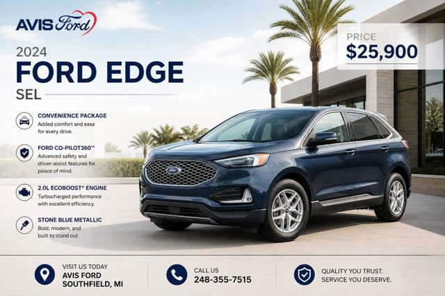 Certified 2024 Ford Edge SEL w/ Convenience Package