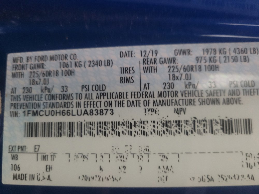 2020 Ford Escape SEL