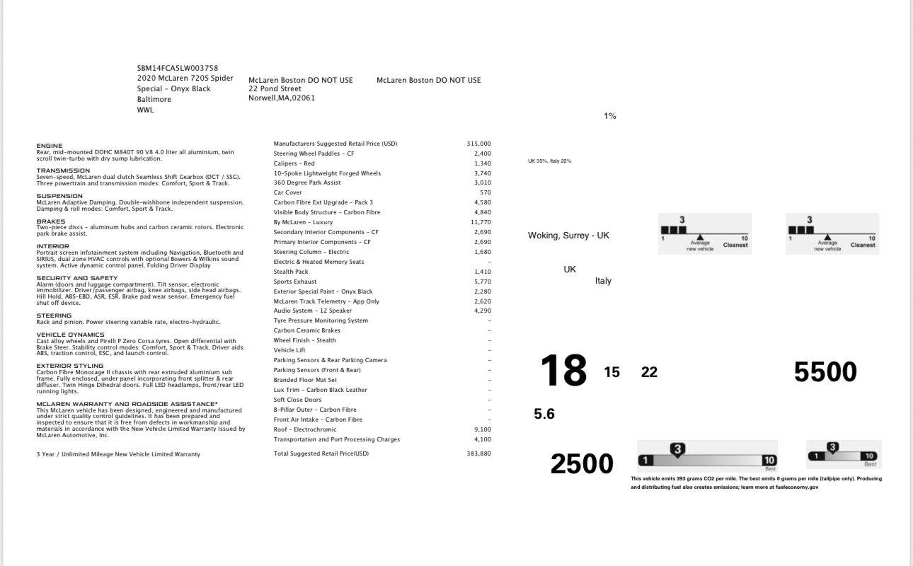 Used 2020 McLaren 720S Luxury photo 37