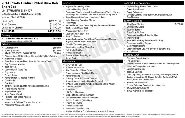 2014 Toyota Tundra Limited