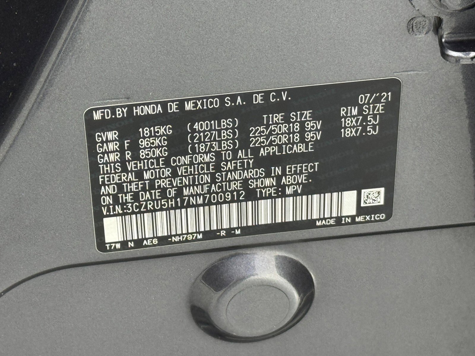 2022 Honda Hr-V Sport