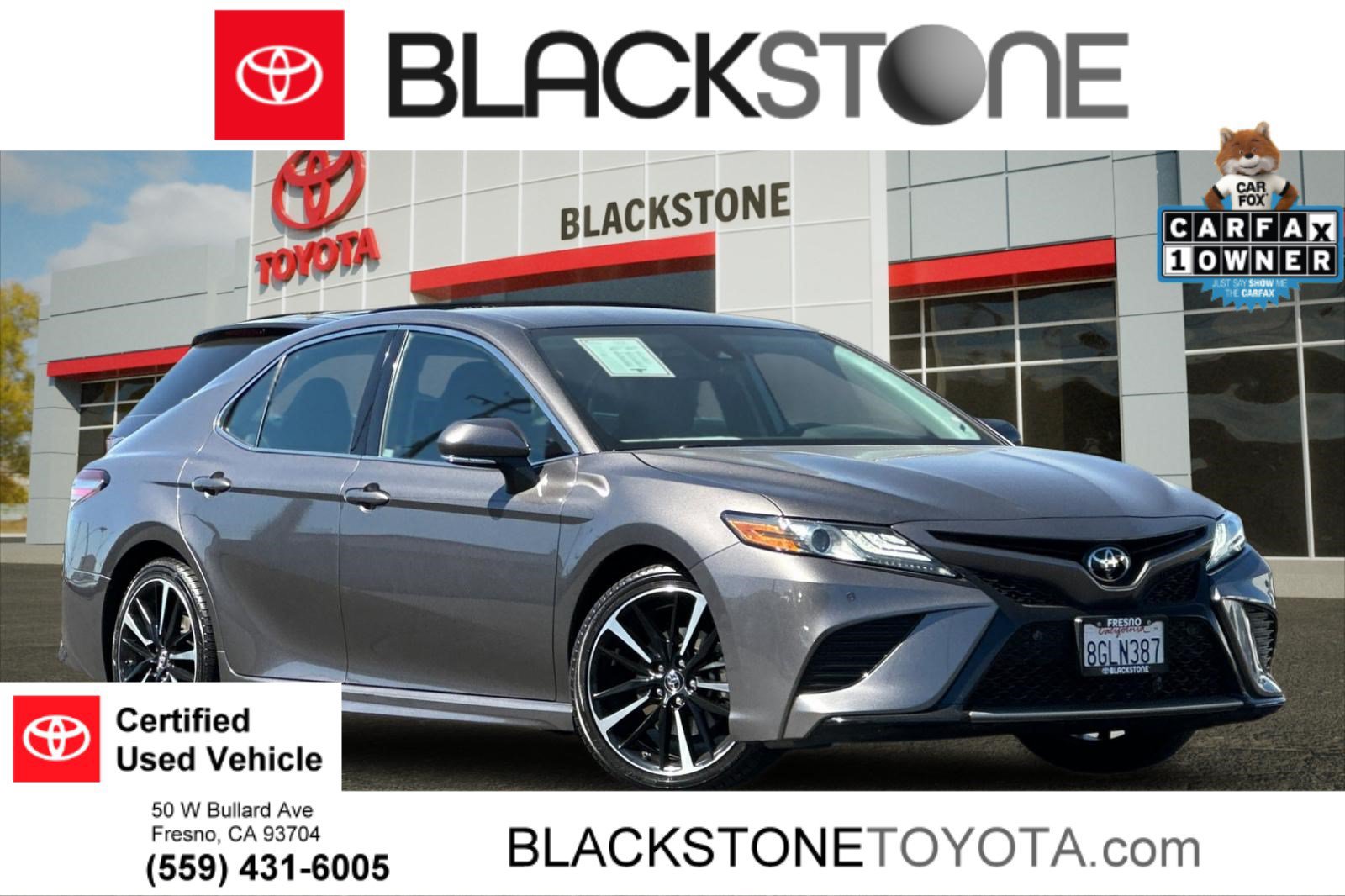 Certified 2018 Toyota Camry XSE w/ Four Season Floor Mat Package
