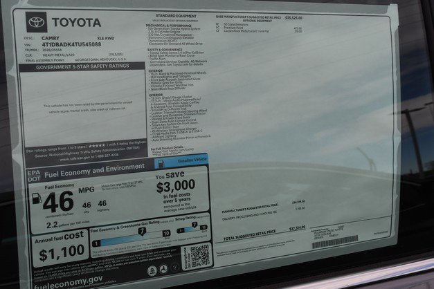 2026 Toyota Camry XLE