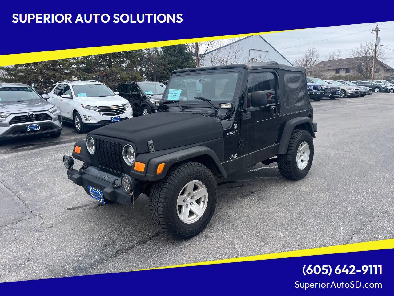 Used 2005 Jeep Wrangler Sport w/ 30" Tire & Wheel Group