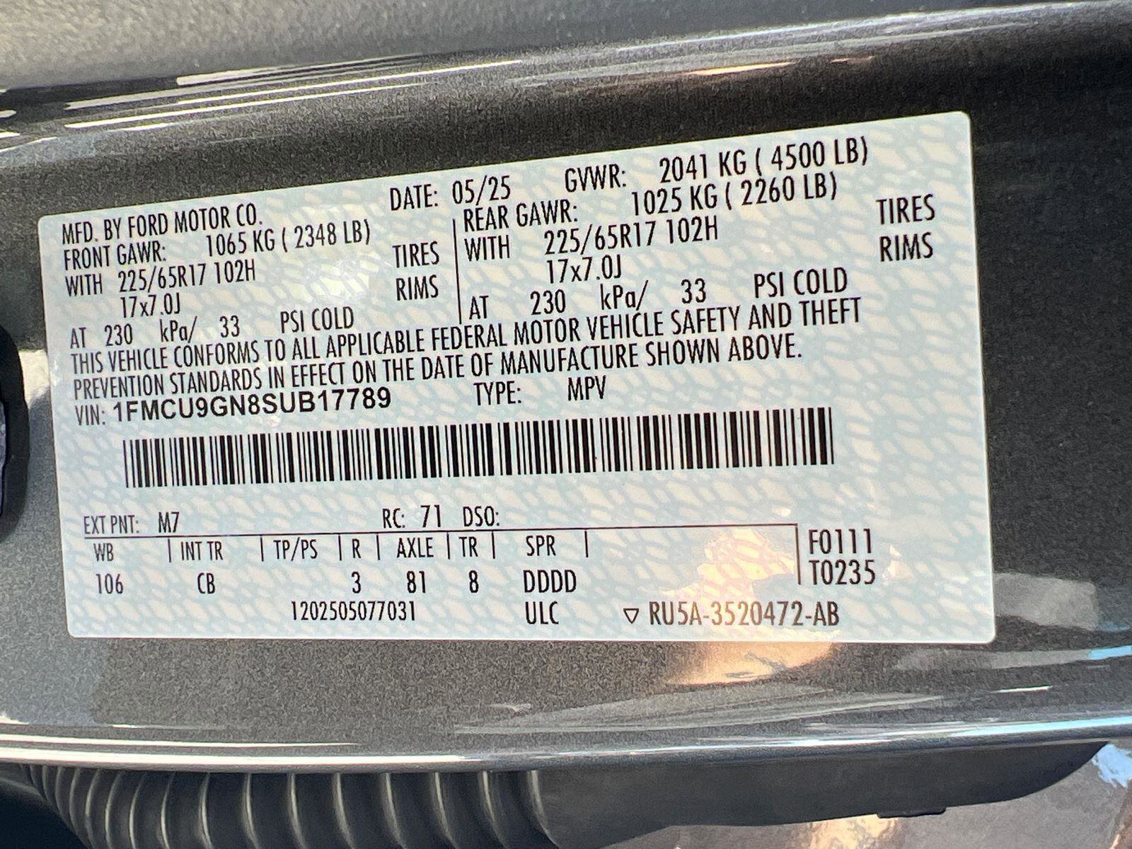 2025 Ford Escape Active