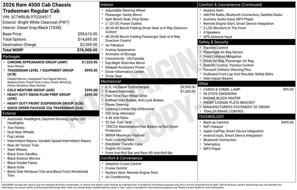 2026 RAM 4500 Tradesman