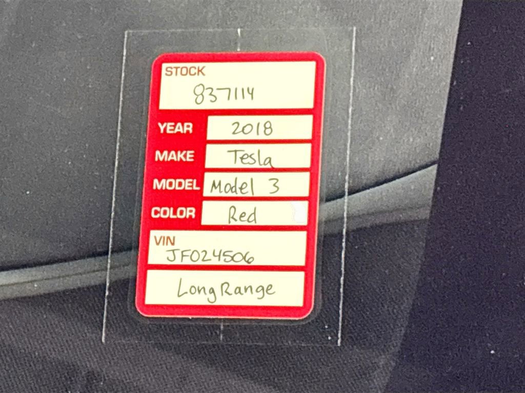 2018 Tesla Model 3 Long Range