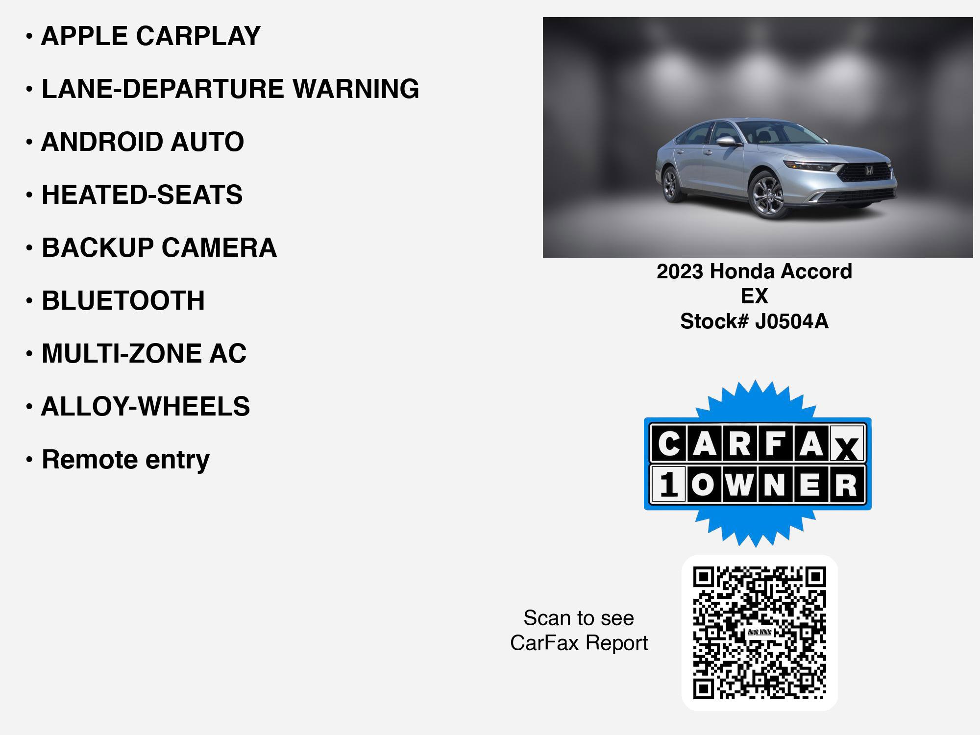 2023 Honda Accord EX