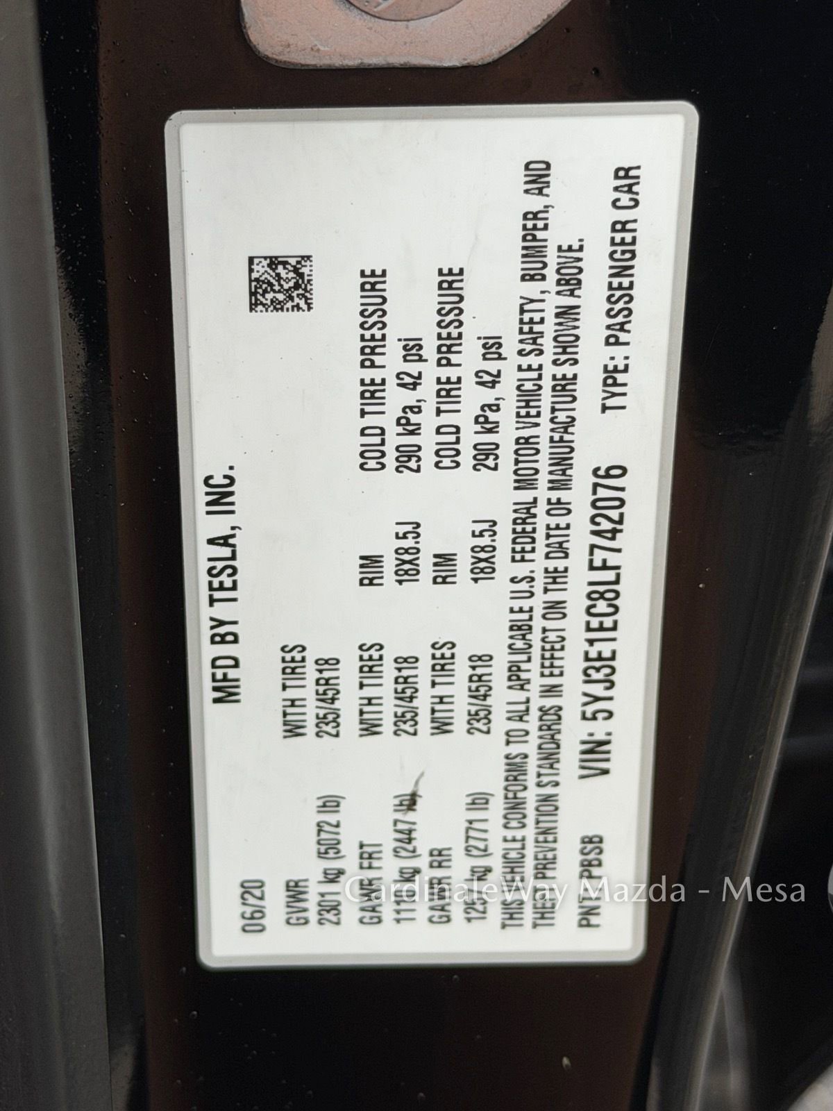 2020 Tesla Model 3 Performance