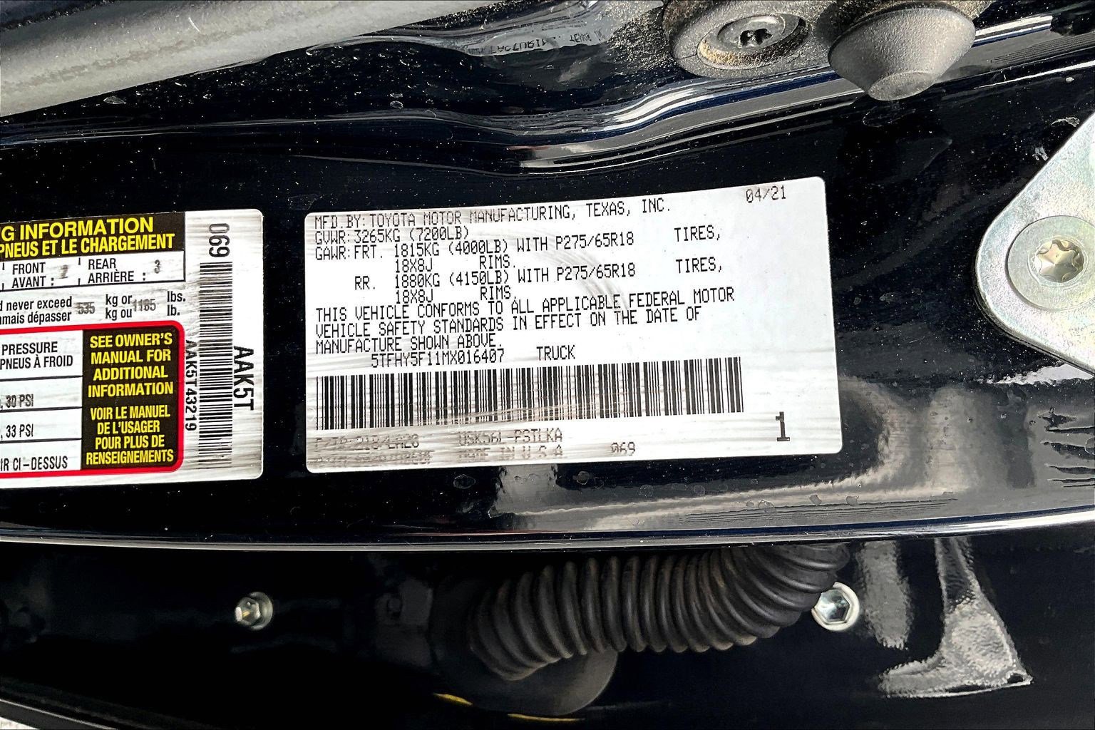 2021 Toyota Tundra Limited