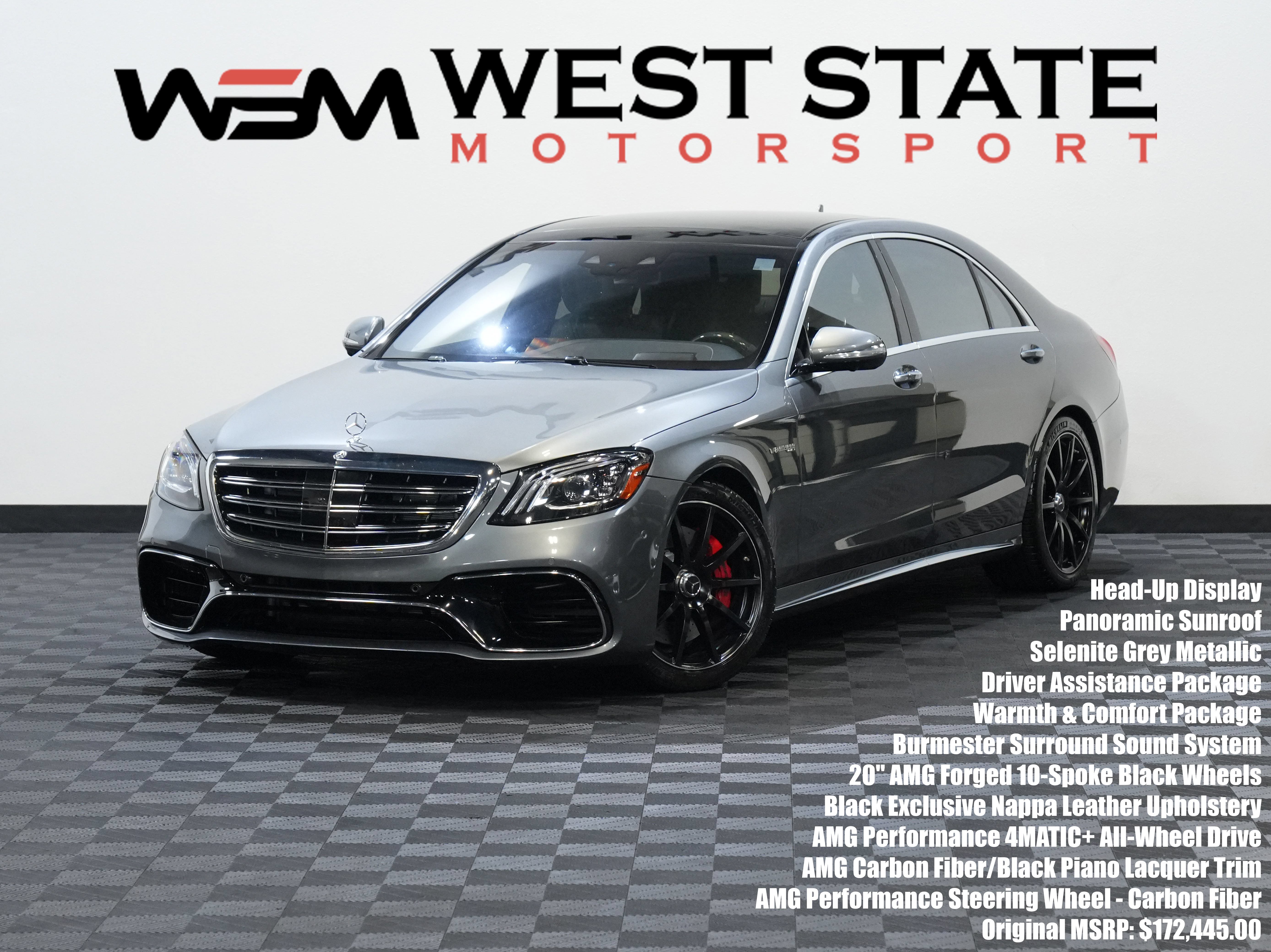 Used 2020 Mercedes-Benz S 63 AMG 4MATIC Sedan