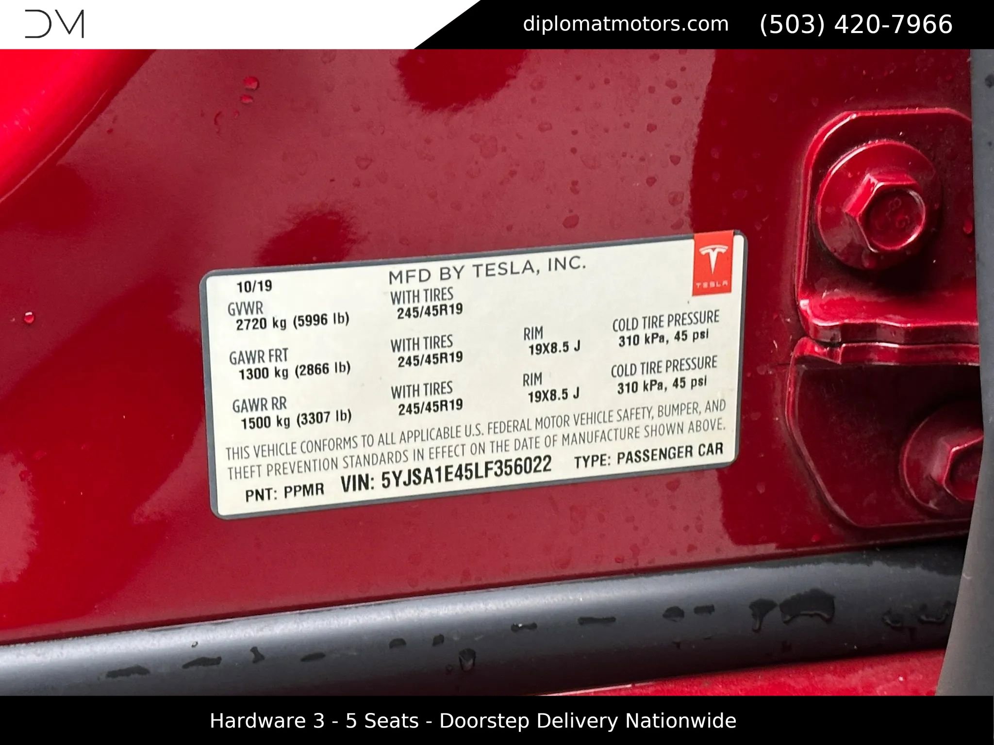 2020 Tesla Model S Performance