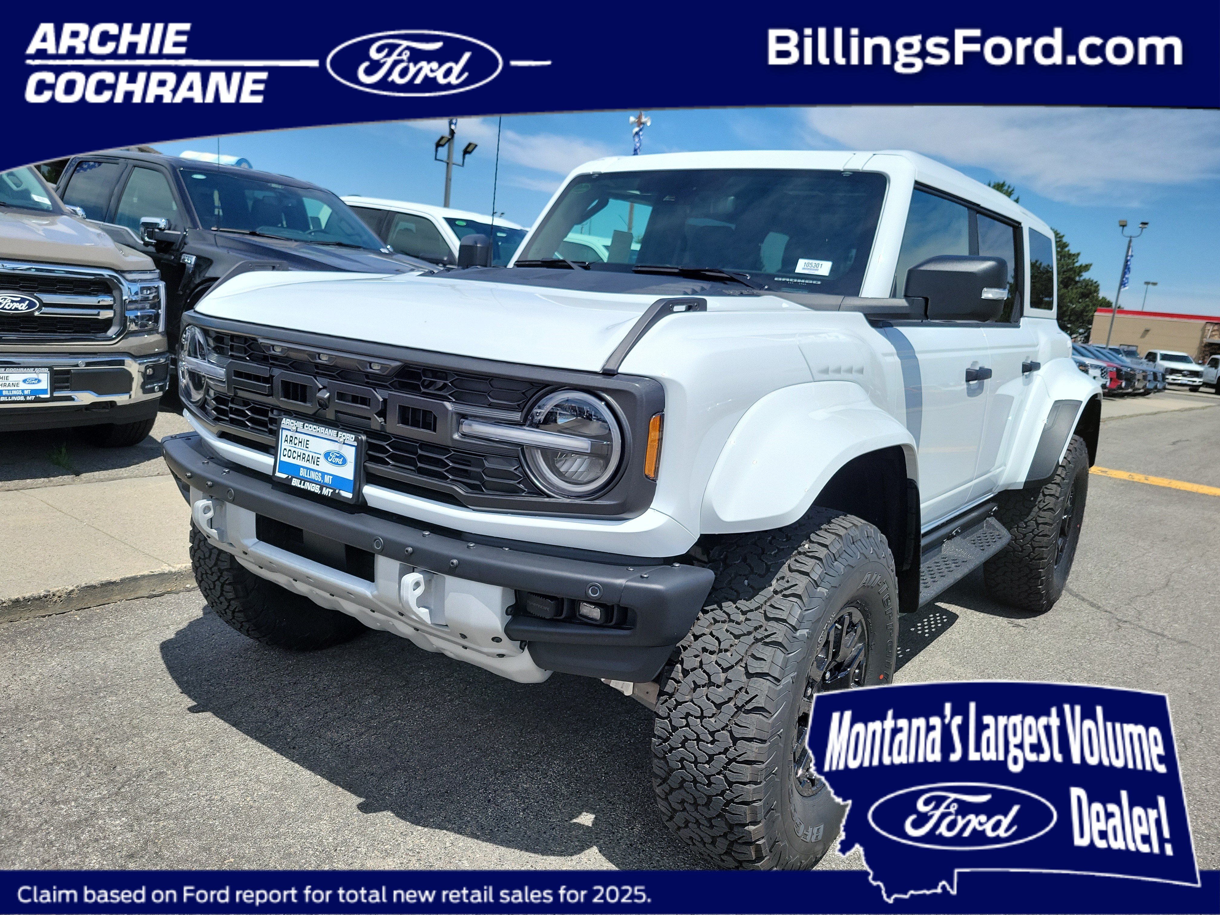 New 2026 Ford Bronco Raptor w/ Interior Carbon Fiber Pack