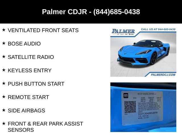 2021 Chevrolet Corvette Stingray Premium Conv