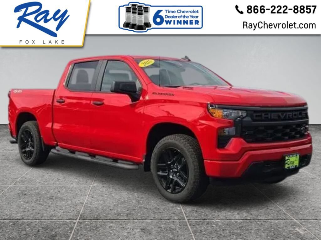 Certified 2025 Chevrolet Silverado 1500 Custom w/ Turbomax Blackout Package