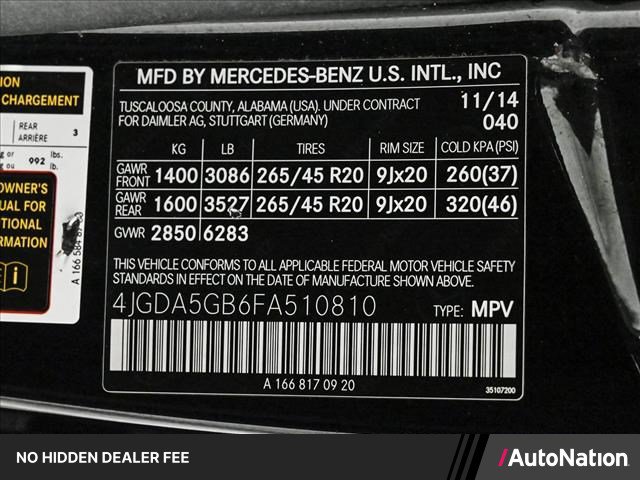 Used 2015 Mercedes-Benz ML 400 4MATIC