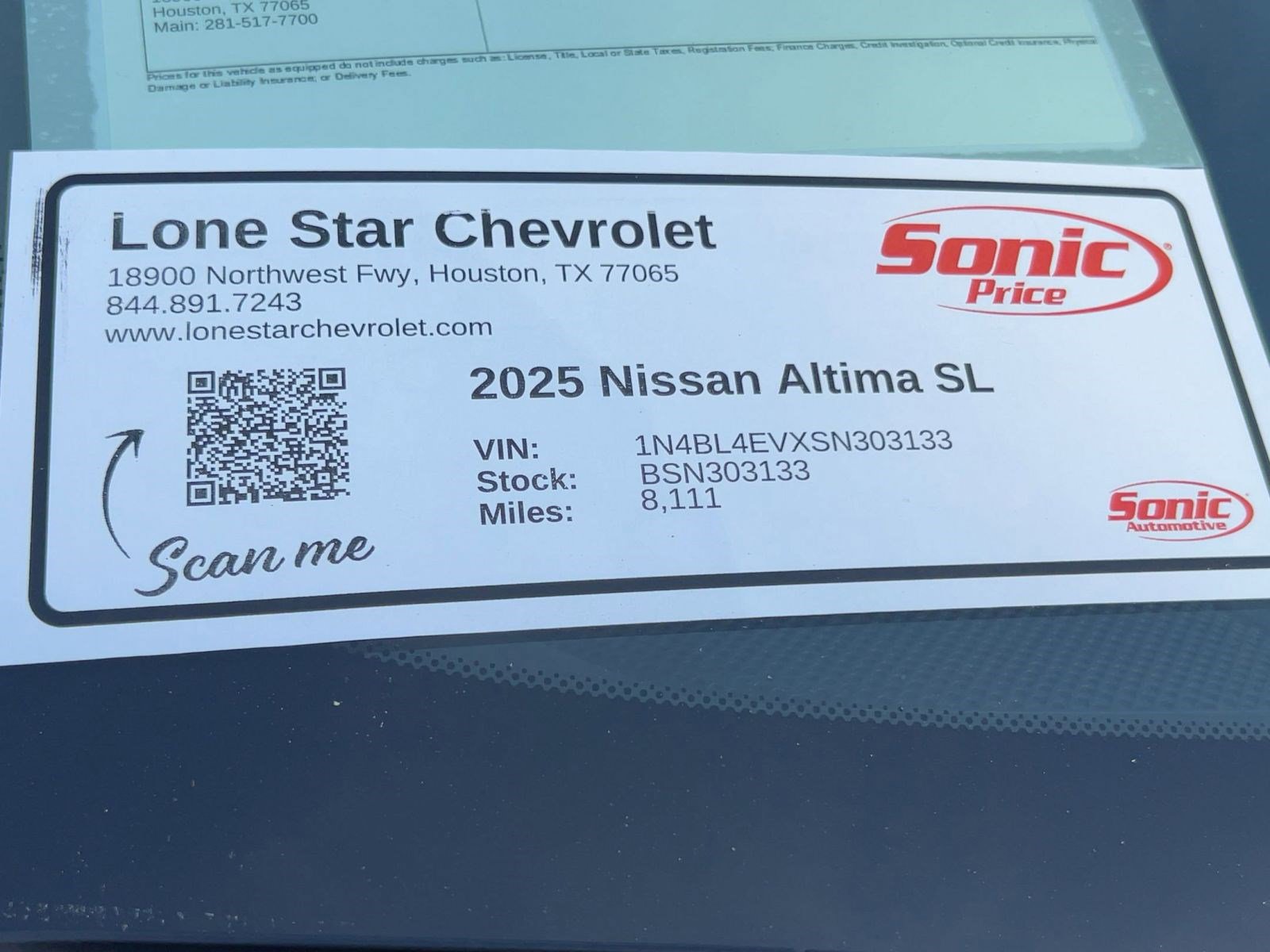 2025 Nissan Altima 2.5 SL