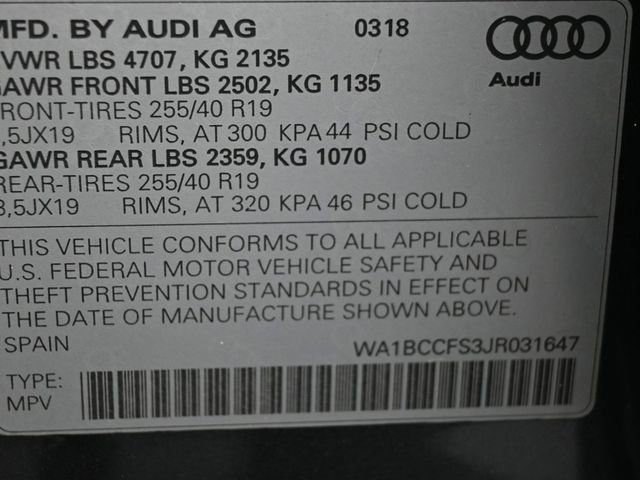 2018 Audi Q3 2.0T Premium