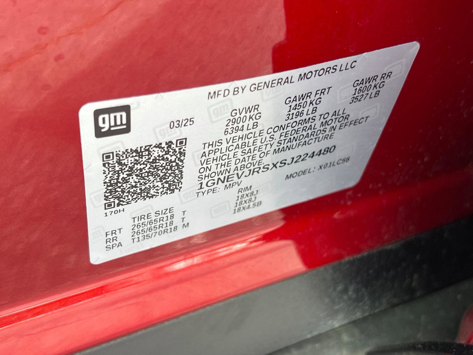 2025 Chevrolet Traverse Z71