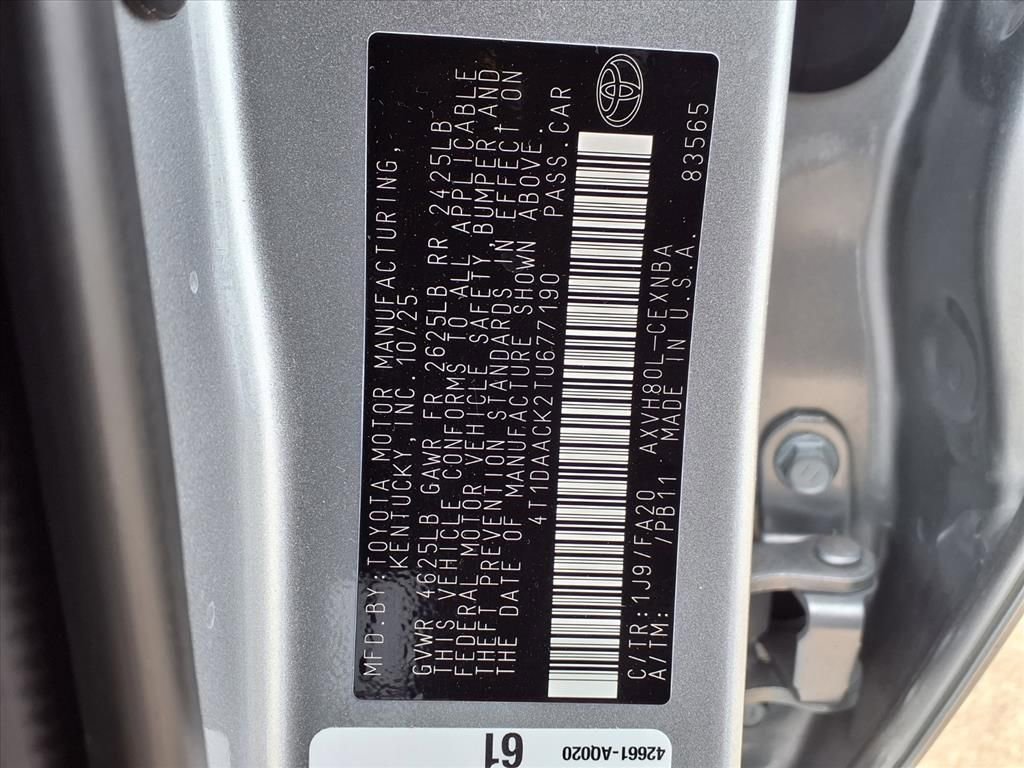 2026 Toyota Camry LE